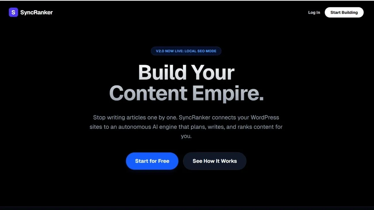 WordPress AI Article Generator with Internal Linking | SyncRanker